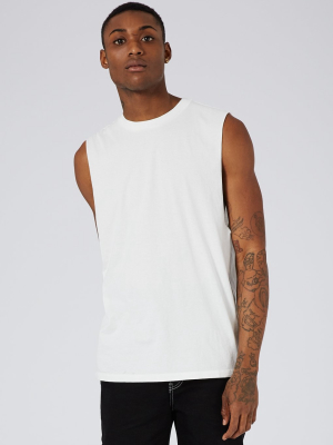 Off White Oversized Tank Top