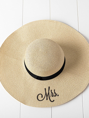 "mrs" Natural Sun Tan Hat