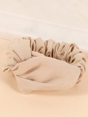 Twisted Solid Corduroy Hair Scrunchy