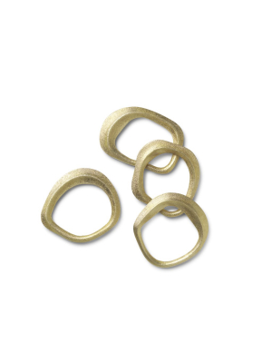 Flow Napkin Rings (set Of 4)