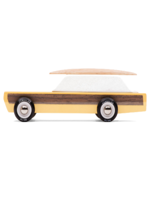 Candylab Woodie Station Wagon With Surfboard