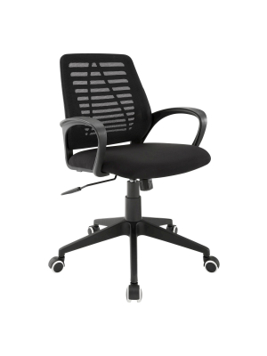 Office Chair Midnight Black - Modway