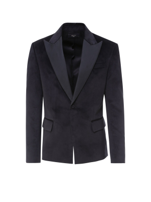 Amiri Single-breasted Velvet Blazer