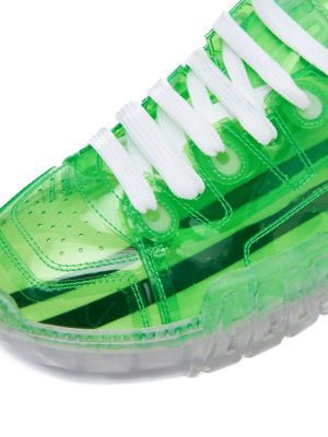 Acid Green Transparent Skate Sneakers