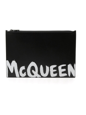 Alexander Mcqueen Graffiti Clutch Bag