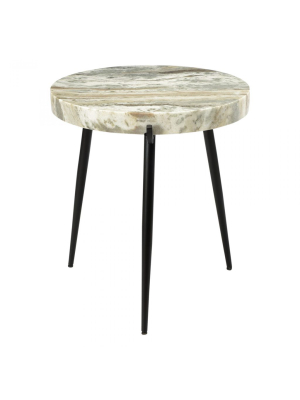 Blu Home Brinley Marble Accent Table