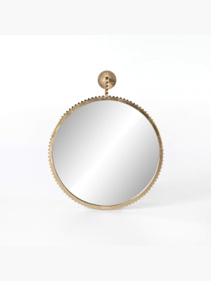 Cru Large Mirror, Aged Gold