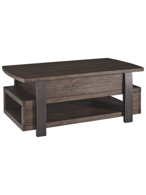 Vailbry Lift Top Cocktail Table Brown - Signature Design By Ashley