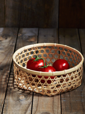 'mutsume' Woven Bamboo Basket - Large (out Of Stock)