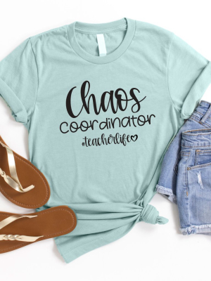 Chaos Coordinator Teacherlife Graphic Tee