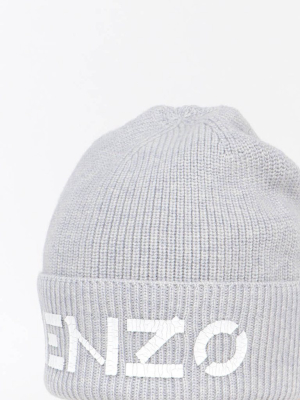 Kenzo Logo Printed Beanie