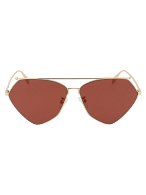 Alexander Mcqueen Eyewear Pilot Frame Sunglasses