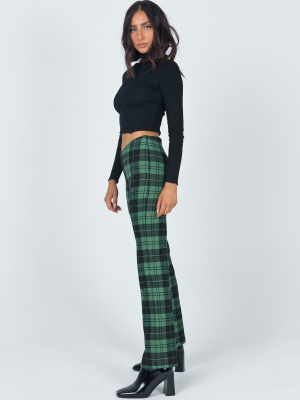 Zara Pant Green Check