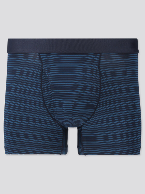 Men Airism Striped Boxer Briefs