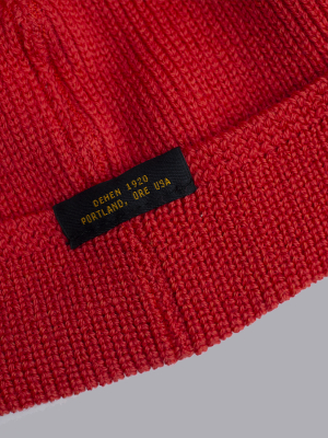 Wool Knit Watch Cap - Cousteau Orange