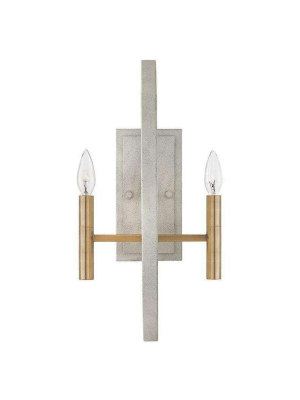 Euclid Two Light Sconce Cement Gray