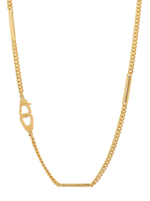 Sister Hook Station Curb Necklace - 16"