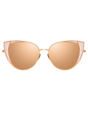 Linda Farrow Des Vouex C6 Cat Eye Sunglasses