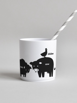 Black Farm Animal Cup