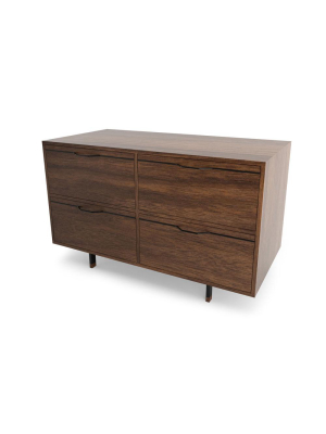 Chapman Small Storage Dresser Cabinet - Walnut