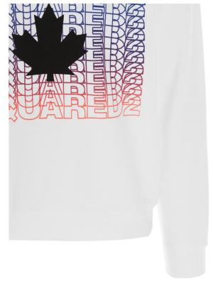 Dsquared2 Gradient Logo Printed Sweatshirt