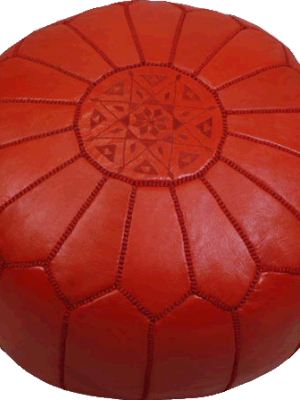 Moroccan Poufs - Red