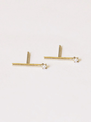 Matchstick Stud – White Diamond