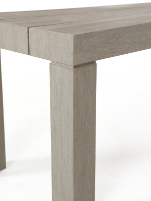 Sonora Dining Bench In Weathered Grey