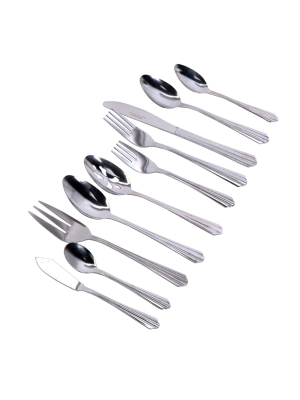 Gibson Classic Canberra 45 Piece Flatware Set