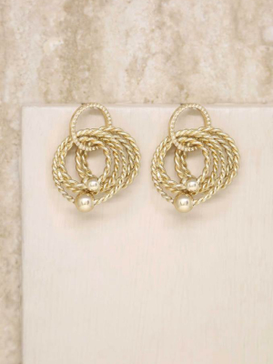 Jingle Dangle 18k Gold Plated Hoops