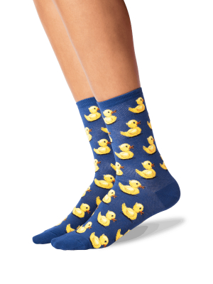 Women's Rubber Ducks Crew Socks