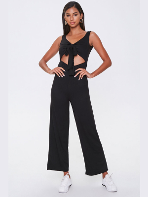 Knotted Cutout Jumpsuit