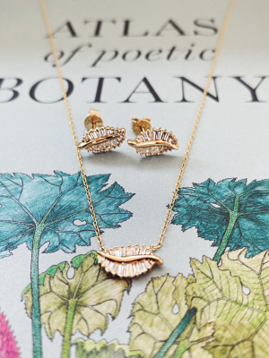 Fern Leaf Studs