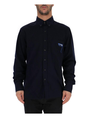 Prada Embroidered Logo Shirt