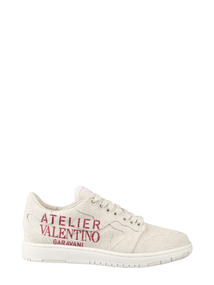 Valentino Atelier 07 Camouflage Edition Lace-up Sneakers