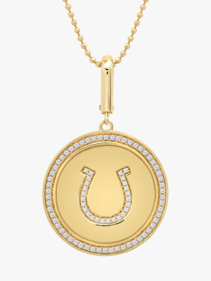 Lucky Horseshoe Pendant Necklace