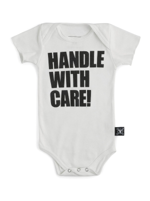 Nununu Handle With Care Bodysuit - White