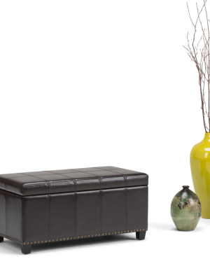 34" Megan Storage Ottoman Bench - Wyndenhall