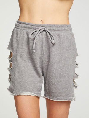 Cashmere Fleece Vented Shorts