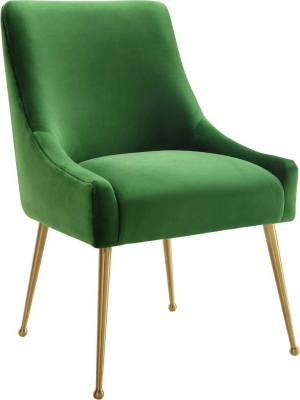 Bordeaux Velvet Side Chair Green