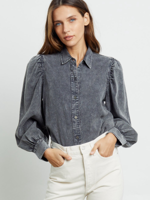 Angelica Shirt - Black Acid Wash