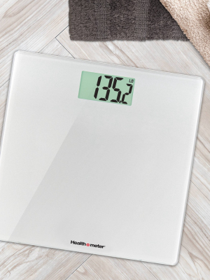 Glass Weight Tracking Scale White - Health-o-meter