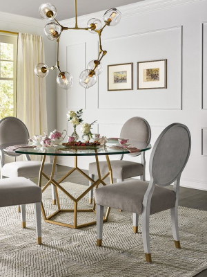 Love. Joy. Bliss. - Miranda Kerr Home Collection - Round Glass Top Dining Table