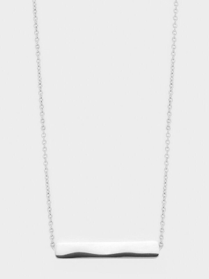 Bespoke Bar Adjustable Necklace (silver)