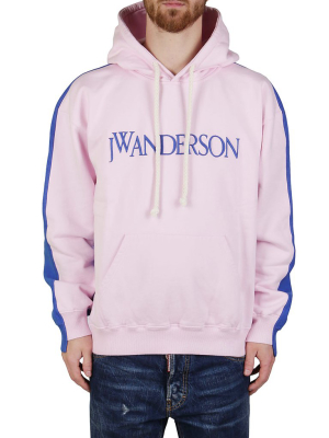 Jw Anderson Step Hem Logo Hoodie