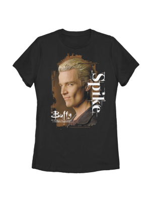 Women's Buffy The Vampire Slayer Spike Portrait T-shirt