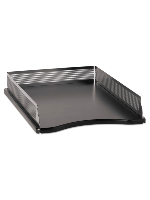Rolodex Distinctions Self-stacking Letter Desk Tray Metal/black E23565