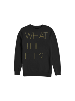 Women's Chin Up Christmas What The Elf Sweatshirt