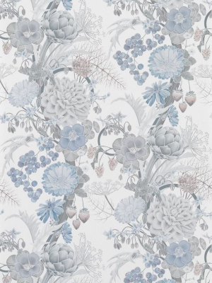 Sample Carlotta Wallpaper In Ash Gray From The Manarola Collection By Osborne & Little