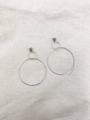 Double Drop Hoop Earrings